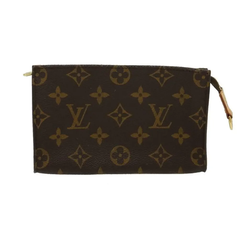 Louis Vuitton Monogram Bucket PM Accessory Pouch Brown